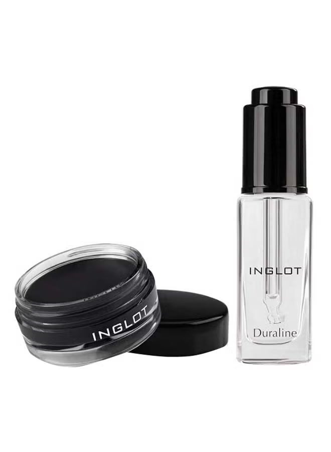 Inglot 2 Pcs - Amc Eyeliner Gel 77 Black and Duraline - Image 1